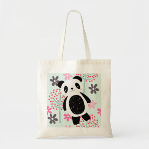 Trees, Flowers, and Panda Bears Tote Bag
