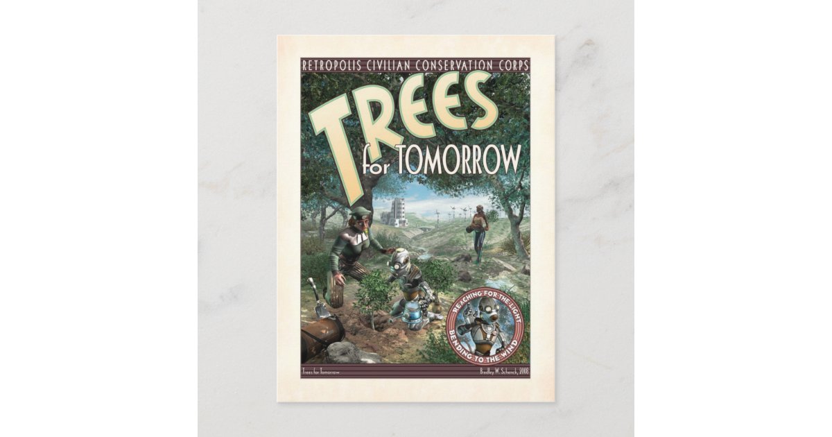 Trees for Tomorrow Postcard Zazzle