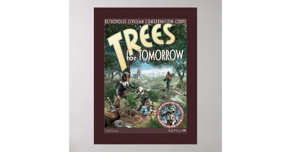 Trees for Tomorrow poster (18x24") Zazzle
