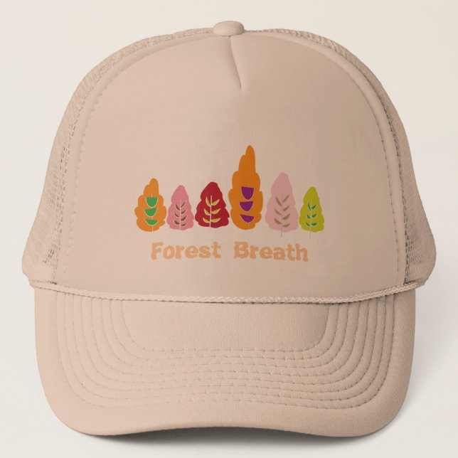 Trees-Forest Breath Trucker Hat (Front)