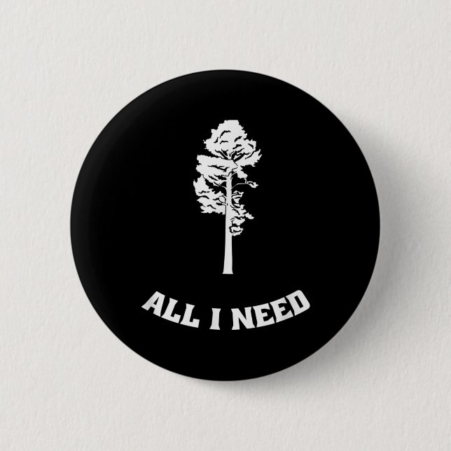 Trees Forest Forest Nature Walking Environmental Button (Front)