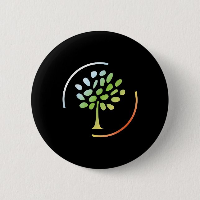 Trees Forest Natural Co2 Tree Environmental Button (Front)