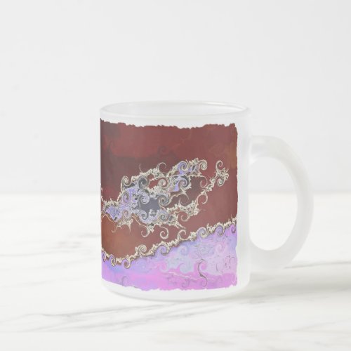 TREES FROSTED GLASS COFFEE MUG
