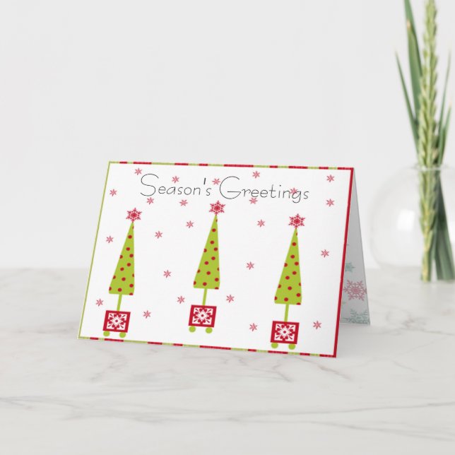 Trees Greeting Card (Front)