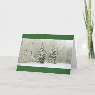 trees holiday card