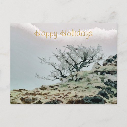 TREES HOLIDAY POSTCARD