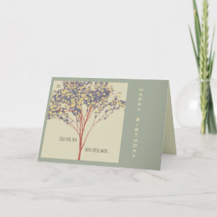 "Trees hug you with their shade" Tree Art Quote Card