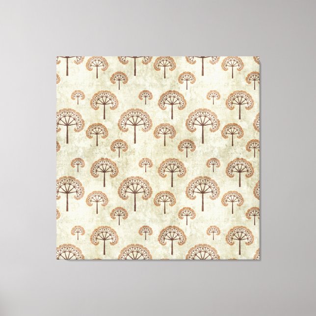 Trees in Autumn Stretched Canvas Print (Front)