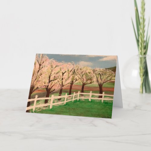 Trees In Bloom Card