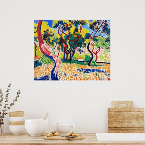 Trees in Collioure  Andre Derain  Poster