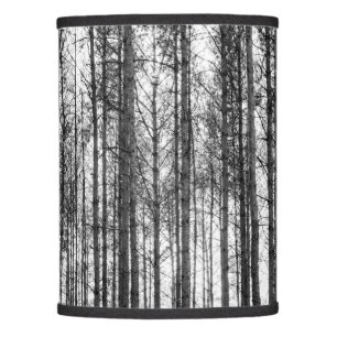 trees in forest landscape, photography photo lamp shade