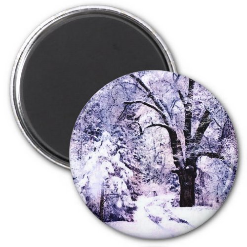 Trees in Snow Magnet