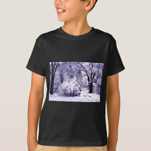 Trees in Snow T_Shirt