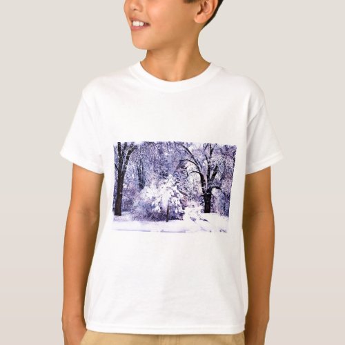 Trees in Snow T_Shirt