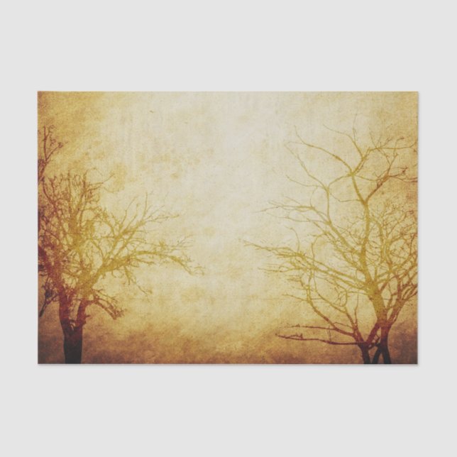 Trees in the Mist Tissue Paper (Front)