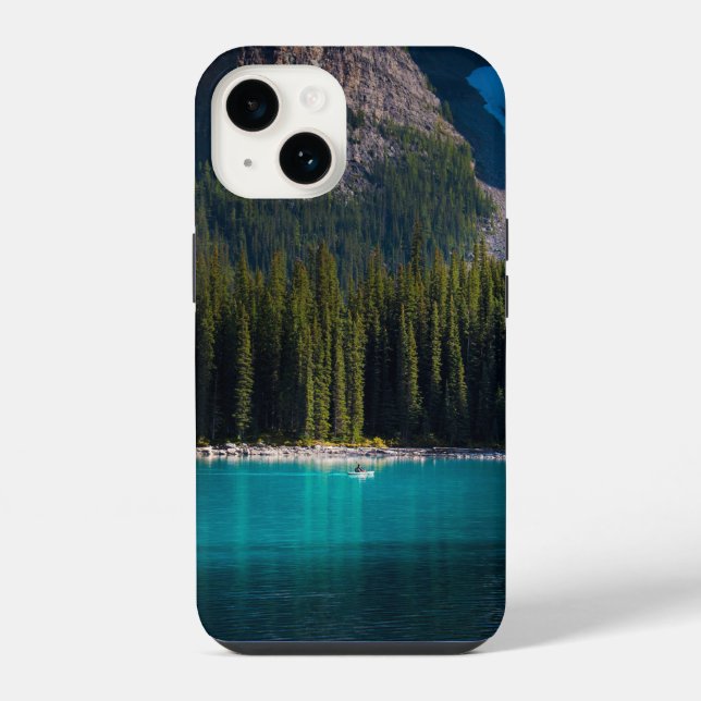 Trees, Lake, Paddle Iphone Case (Back)