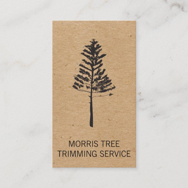 Trees | Landscaping | Gardener Business Card (Front)