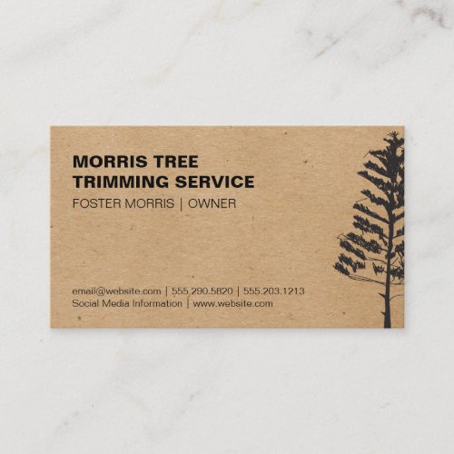 Trees  Landscaping  Nature Business Card