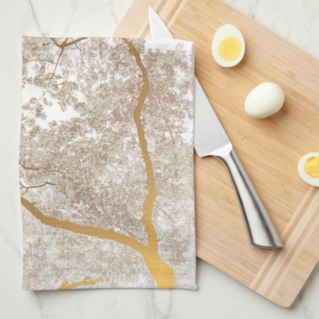Trees Map 1 Kitchen Towel (Quarter Fold)