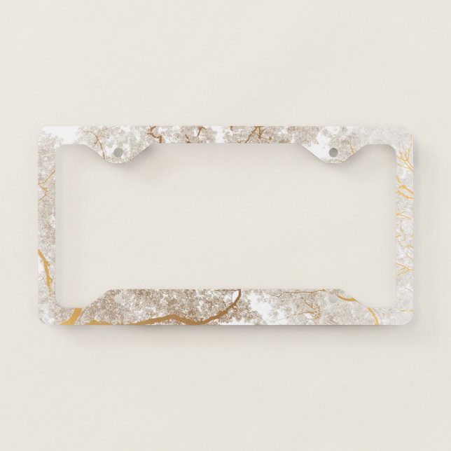 Trees Map 1 License Plate Frame (Front)