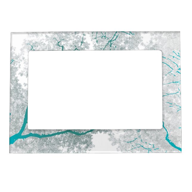 Trees Map 3 Magnetic Frame (Front)