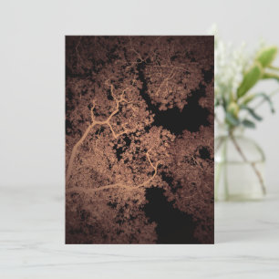 Trees Map 5 Thank You Card
