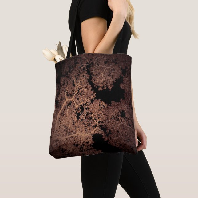 Trees Map 5 Tote Bag (Close Up)