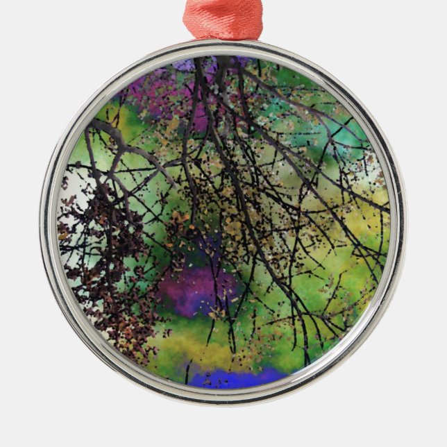Trees Metal Ornament (Front)