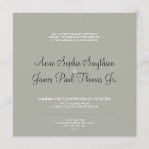 Trees Modern Wedding Invitation