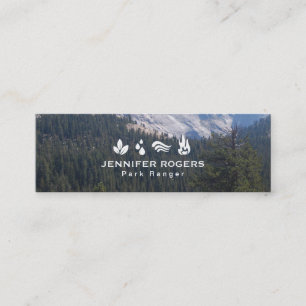 Trees & Mountains Mini Business Card