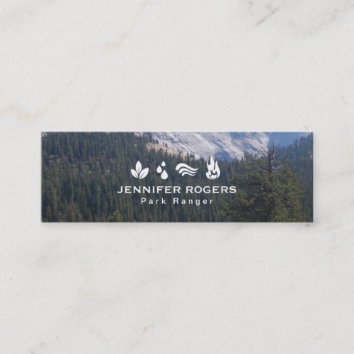 Trees  Mountains Mini Business Card