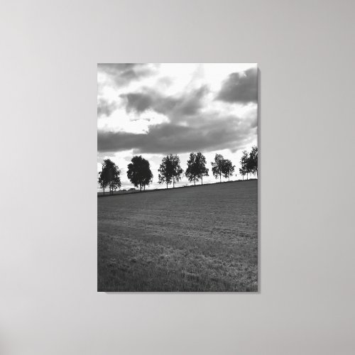 Trees om a hill canvas print