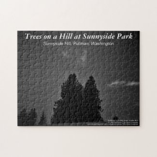 Trees on a Hill at Sunnyside Park Jigsaw Puzzle
