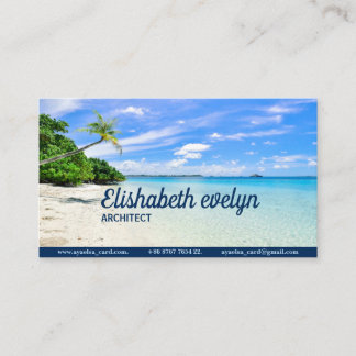 Trees on Shoreline Business Card
