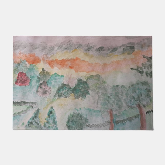 Trees On The Bay Door Mat (Front)