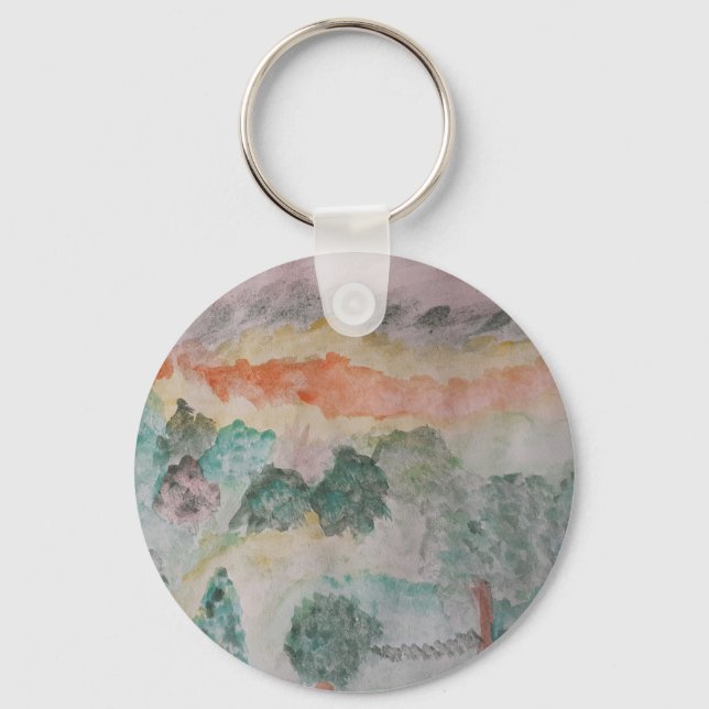Trees On The Bay Keychain (Front)