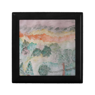 Trees on the Bay Wooden Jewelry Box