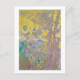Trees on Yellow Background, Redon Postcard