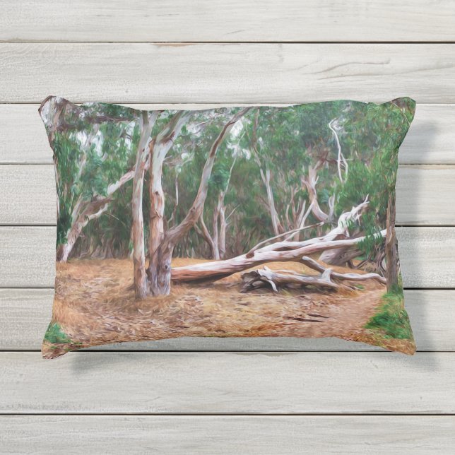 Trees Outdoor Pillow (Front)