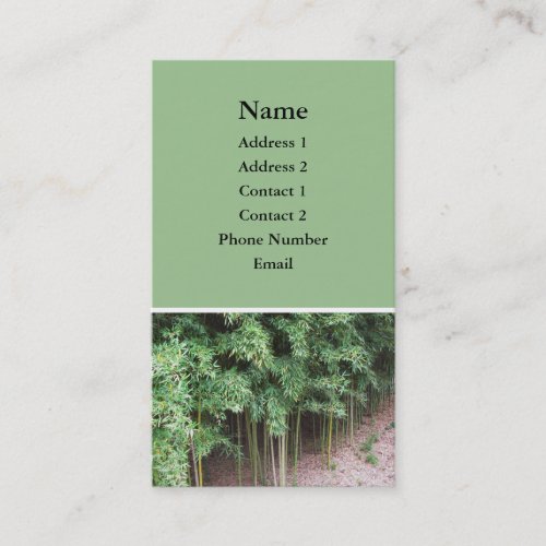 trees photo business card template