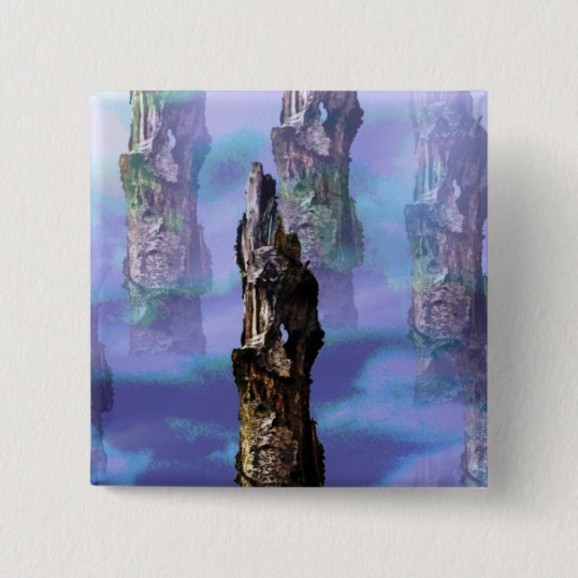 TREES PINBACK BUTTON (Front)