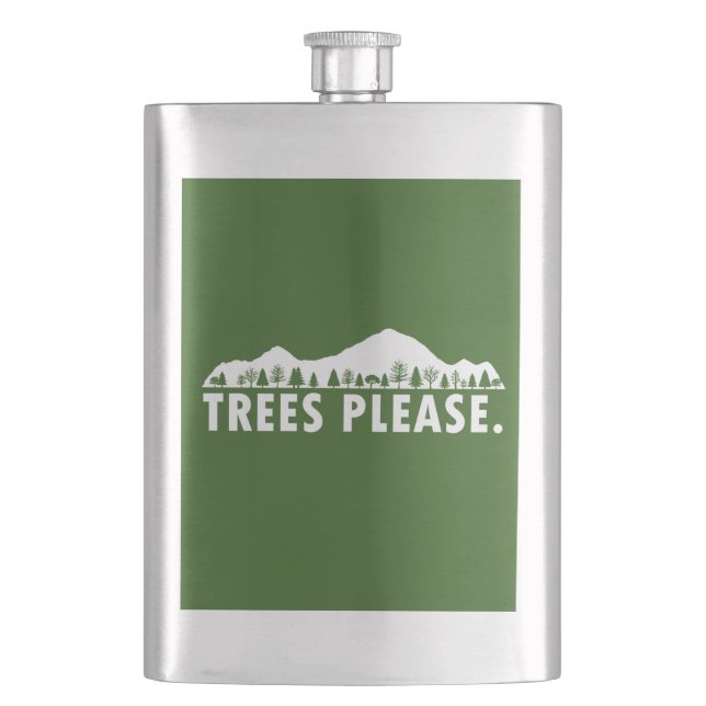 Trees Please Flask (Front)
