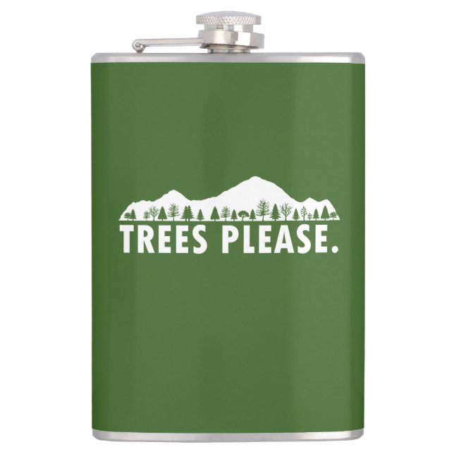 Trees Please Flask (Front)