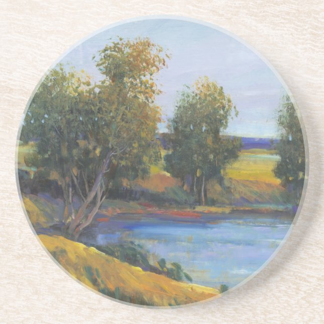 Tree's Reflection II Sandstone Coaster (Front)