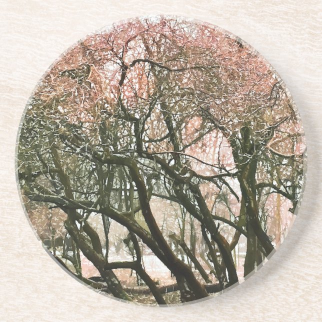 TREES SANDSTONE COASTER (Front)