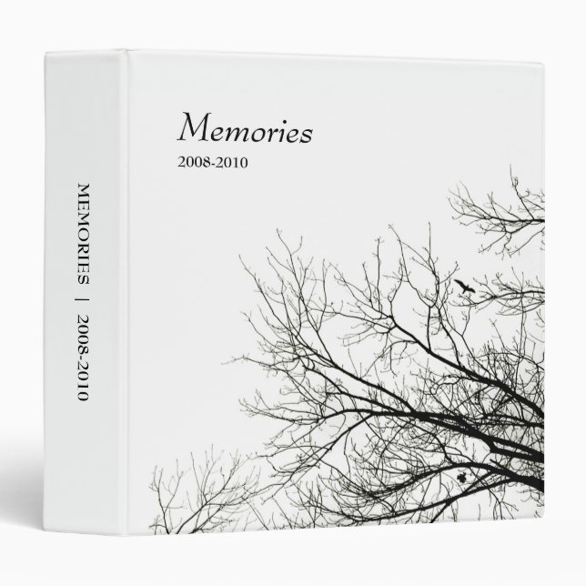 Trees Silhouettes Poetry binder (Front/Spine)