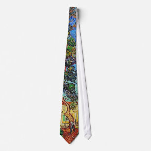 Trees St-Paul Hospital Garden Van Gogh Fine Art Tie