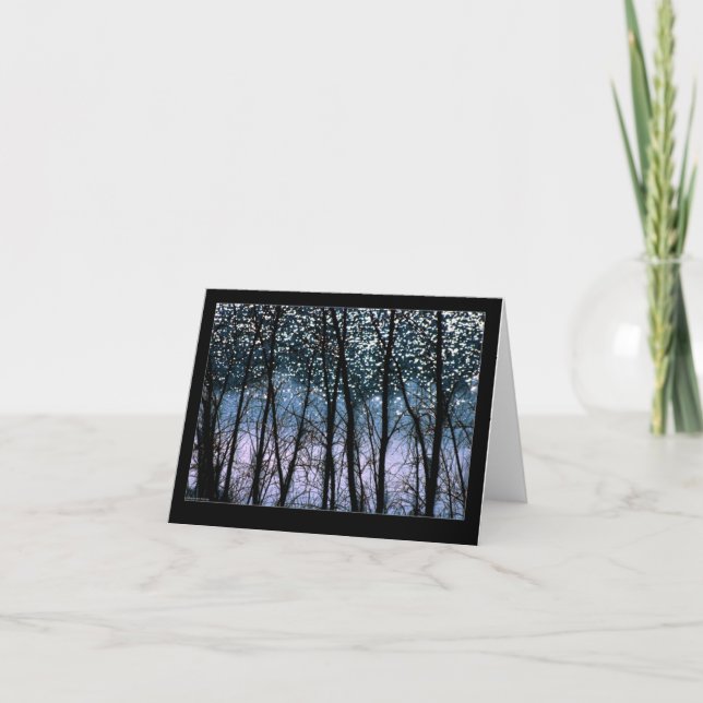 Trees & Sun Sparkles Card (Front)