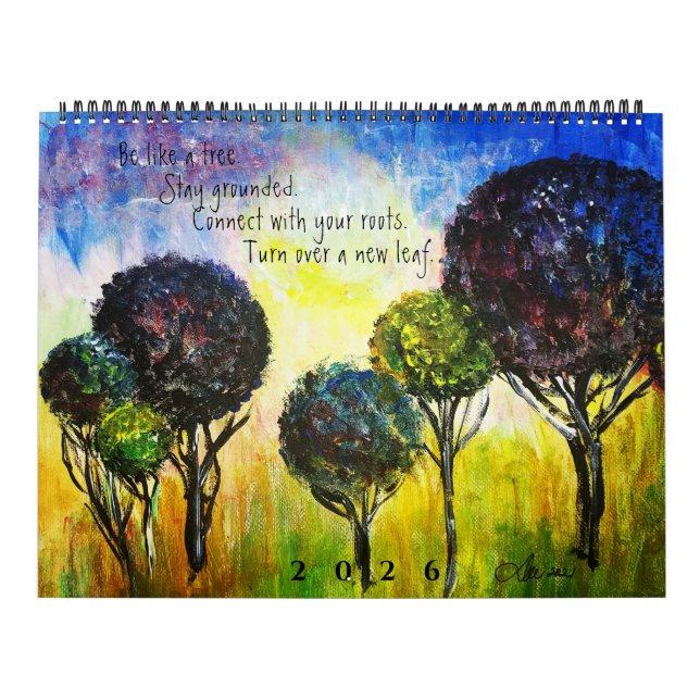 TREES - Two Page 12 Month Calendar (Cover)