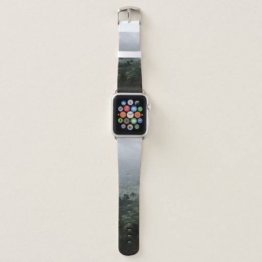 TREES UNDER CLOUDY SKY AT DAYTIME APPLE WATCH BAND